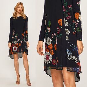 NWT Desigual Multi-layer Long Sleeve Floral Dress